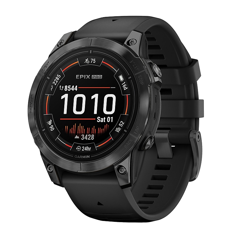 Garmin epix Pro Gen 2 Standard Edition Smartwatch, Slate Gray & Black, 47mm (GRM0280300) image 1
