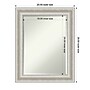 Amanti Art Parlor Silver Frame Wall Mirror, 29.5" x 23.5" (A42674593087)~#|#~CB966100-3E71-4D40-9EBF0CE63F9735C6_sc7