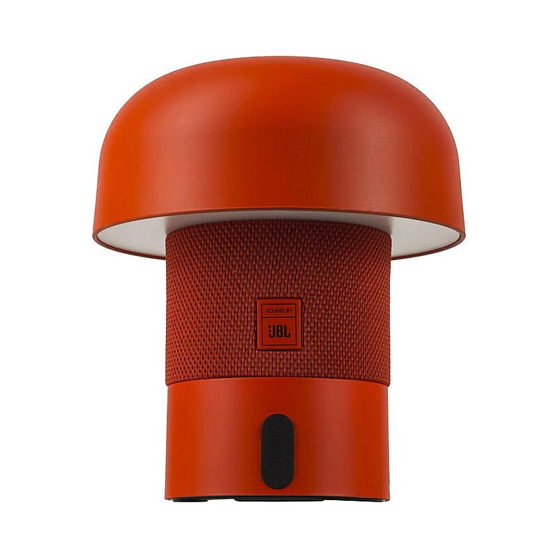 Kooduu Sensa Play Mini 6.25" LED Speaker Lamp with USB Port, Orange (1206-08) image 1