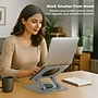 Uncaged Ergonomics 10.2" x 10" Metal Swivel Laptop Stand 2.0, Silver  (SLS-Silver)~#|#~CB9EA439-6860-4DEB-BC32EB2DF9134F80_sc7