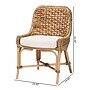 bali & pari Kyle Bohemian Natural Rattan Dining Chair, Natural/Off-White (212-12803-HiT)~#|#~CBA1ED85-7FC8-401A-AA4EB7F0CCC16BC5_sc7