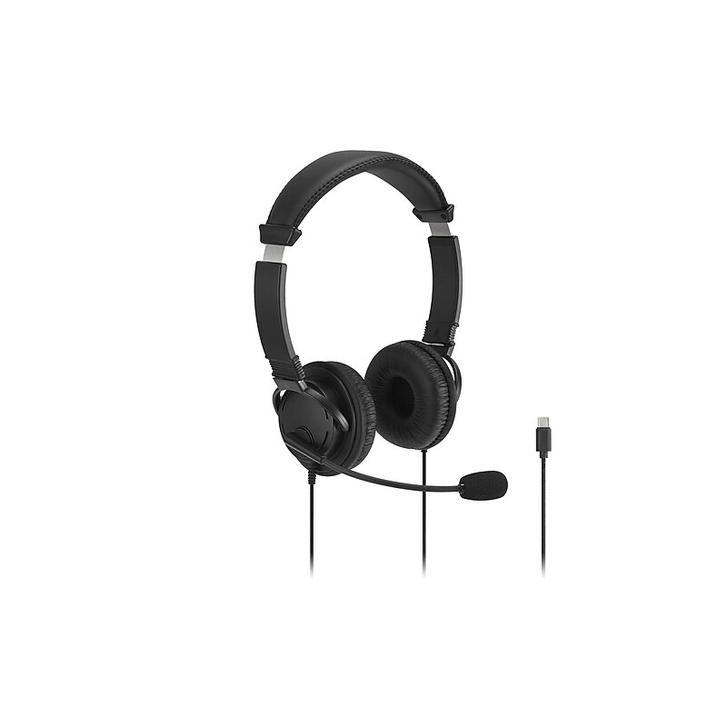 Kensington Classic EQ Noise Canceling Headset, USB-C, Black (K97464WW) image 1