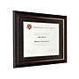 Excello Global Products 8.5" x 11" Composite Wood Photo Document Frame, Black/Gold/Red (EGP-HD-0306)~#|#~CBA829D0-F07D-45F0-8C1A9C1269AA27CD_sc7