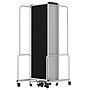 National Public Seating Robo Series 11-Panel Folding Mobile Room Divider, 72"H x 256"W, Black Fabric (RDG6-11PT10)~#|#~CBACF8B0-01EA-46ED-901F2BC2707400AF_sc7