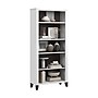 Bush Home Somerset Tall 5 Shelf Bookcase, Storm Gray/White (WC81065)~#|#~CBAD269C-1DBD-43D1-B02E195BADF54D9B_sc7