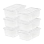 Iris 13.5 Qt. Lift Off Lid Storage Tote, Clear, 6/Carton (100119CT)~#|#~CBB45210-C459-4338-AC48D51EC0CEF2EB_sc7