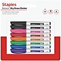 Staples Remarx Dry Erase Marker, Fine Tip, Assorted, 8/Pack (ST62934)~#|#~CBB6045B-079C-4582-B28EC6B89292A087_sc7