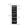 Household Essentials 53.5" x 14.5" 6-Pocket Organizer, Black (2171-1)~#|#~CBB65EC6-499A-42CA-ADCC467B845BFECF_sc7