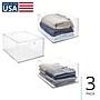 iDESIGN Medium Stackable Plastic Storage Bin, Clear (29069M3)~#|#~CBBF9A5C-DC46-492B-A2CA35344FBB4ACB_sc7