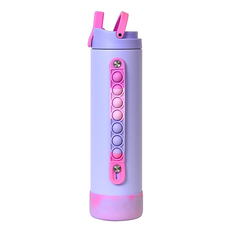 Elemental Iconic Pop Stainless Steel Triple Wall Insulated Water Bottle, 20 oz., Lilac Tie Dye (EMLEB20LCTD33P) image 1