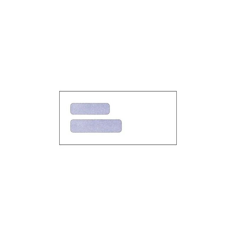 Medical Arts Press Self Seal Security Tinted #4 Double Window Envelope, White, 500/Box (32373) image 1