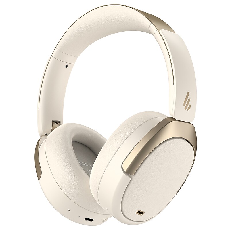 Edifier Wireless Active Noise Canceling Folding Over-Ear Headphones, Bluetooth, Ivory (WH950NB) image 1