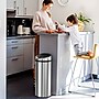 iTouchless Stainless Steel Round Sensor Trash Can with AbsorbX Odor Control System, 13 Gal., Silver (IT13RCB)~#|#~CBD14990-BFEF-46A8-B6D50F019B34F8F9_sc7