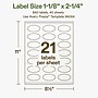 Avery Hemp Oval Laser/Inkjet Multipurpose Labels, 1-1/8" x 2-1/4", Off-White (840/Box)~#|#~CBD19748-0106-40E0-83BEBBDFE67648AA_sc7