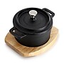 MegaChef Cast Iron 8 Oz. Mini Dutch Oven, Black (935122091M)~#|#~CBD773A4-1384-4679-B1191B13AEC17065_sc7