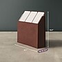 Smead Stadium 50% Recycled Heavy Duty Reinforced Faux Leather Accordion File, 12 Pocket, Letter, Saddle (70228)~#|#~CBD8BB9D-3644-439B-93149F6647F7A140_sc7