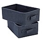 Household Essentials Rectangular Storage Drawer, Denim with Handle, 2/Set (HE1071)~#|#~CBD917BA-9CE8-46C4-8B31FAFACF73BCC0_sc7