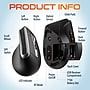 Delton G20 Wireless Ergonomic Keyboard and Optical Mouse Combo, Black (DKMKITERG20-WB)~#|#~CBD968F9-56F9-4CED-AEA96789F1AB9B2A_sc7