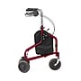 Medline Folding 3-Wheeled Steel Rollator, Adult, Red (MDS86840TRIR)~#|#~CBDC4D0D-411B-4BC1-8847A98AD73702A6_sc7