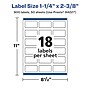 Avery Laser/Inkjet Multipurpose Labels, 2.375" x ", Glossy Clear, 900/Box (94227)~#|#~CBDDF59A-628A-445A-A2D093E2C0E1D06D_sc7