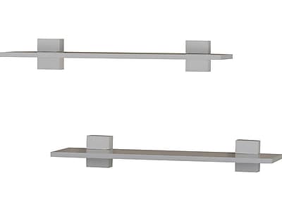 V-Light MDF Wall-Mounted Shelf, 22″, White, 2/Pack (VW141023W) Sansujyuku sansujyuku.com