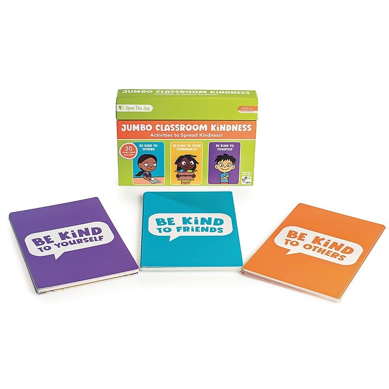 Open The Joy Jumbo Classroom Kindness Flash Cards, 30 Cards/Pack (LR4759) image 1