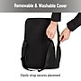 Mind Reader Memory Foam Ergonomic Lower Back Cushion Office Chair Support, Black (VERTBACK-BLK)~#|#~CBE92B6A-0631-4280-B67E8B7AC2B2FF1C_sc7