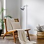 Simple Designs Sleek Essentials 54.72" Metal Floor Lamp with Round Shade, Gray (LF1051-GRY)~#|#~CBF4DD54-E1B1-44E2-9E00CF7D07A771BE_sc7