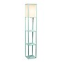 Simple Designs Etagere Organizer 62.5" Floor Lamp with Rectangular Shade, Aqua (LF1014-AQU-CCLB)~#|#~CBFCBD4B-E985-4AAE-886831BD96AD94C0_sc7