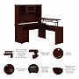 Bush Furniture Cabot 60"W 3 Position L Shaped Sit to Stand Desk with Hutch, Harvest Cherry (CAB045HVC)~#|#~CC015FFE-0569-4960-B4B23011570B48A6_sc7