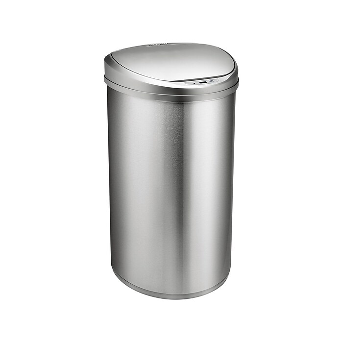 Nine Stars Stainless Steel Sensor Trash Can, 13.2-Gallon
