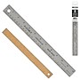 Merangue 12" Imperial/Metric Standard Ruler, Stainless Steel, Gray, 24/Pack (1013-5211-00-000)~#|#~CC1011A1-674D-4658-B757343DC5327216_sc7
