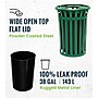 Alpine Industries Metal Outdoor Trash Can, 38 Gallon, Green (479-38-GRN)~#|#~CC12352D-F727-4D4D-AB392DBD0E7046DB_sc7