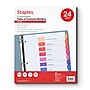 Staples Customizable Table of Contents Numeric Dividers, 10-Tabs, 24 Sets, Multicolor (ST62976)~#|#~CC1C1E45-8DD4-4A2A-A79ECC86B7B26F12_sc7