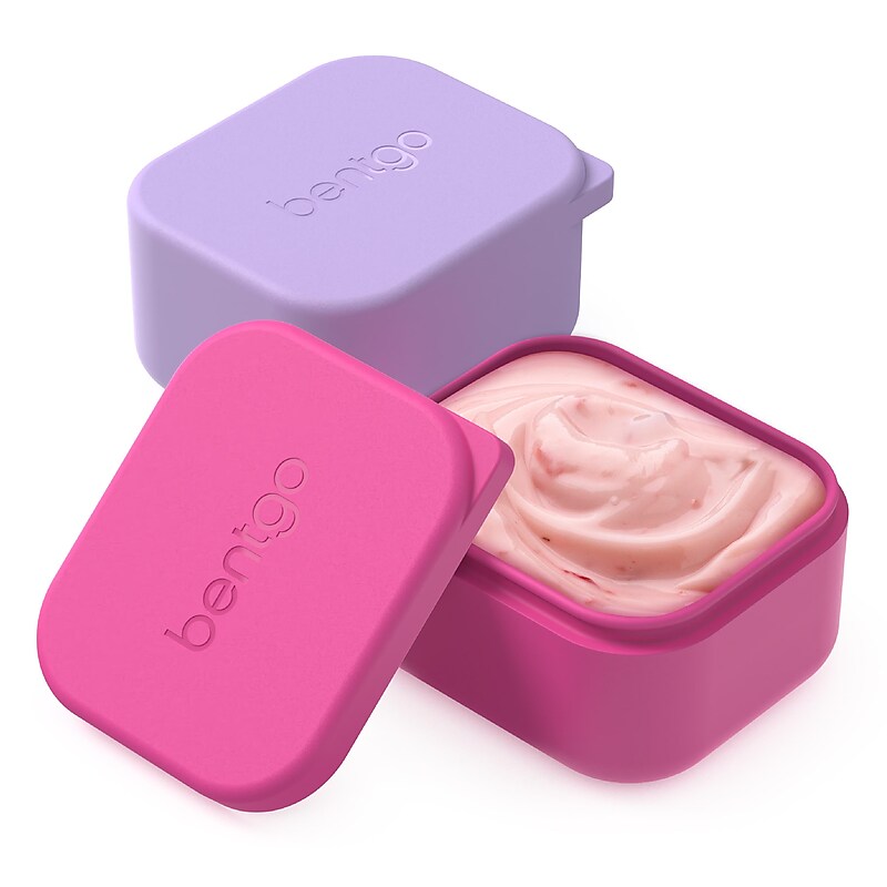 bentgo Kids Snack Container, Lavender/Hot Pink, 2.6 oz. (BGKDCHSC-LP) image 1