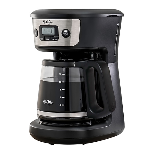 Mr. Coffee 14-Cup Dark Stainless Programmable Coffee Maker