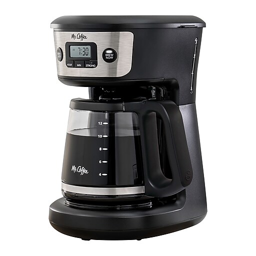 Mr. Coffee Easy Measure 12-Cup Programmable Coffee Maker, Black