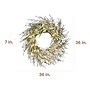 Fraser Hill Farm 36” Real Feel Pre-Lit Artificial Wreath (FFRF036W-5MSN)~#|#~CC25BB66-DC0A-4B3F-AFEBB32CD62467A2_sc7