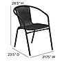 Flash Furniture Rattan Stacking Patio Chairs, Black, 4/Pack (4TLH037BK)~#|#~CC267EC2-88C6-4B5D-A641E963E06354F1_sc7