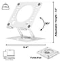 Uncaged Ergonomics 10.2" x 10" Metal Swivel Laptop Stand 2.0, White (SLS-White)~#|#~CC2E28FE-FDAB-47AF-B971F44D407E27E0_sc7