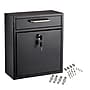 AdirOffice Indoor/Outdoor Mailbox, Black (631-05-BLK)~#|#~CC2FE211-8763-420C-8C094480884DE644_sc7