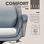 Elle Decor Rivendell AIR Lumbar Ergonomic Faux Leather Swivel Executive Chair, Blue (60124-BLU)~#|#~CC318B6F-9F80-41D1-82DA2D6B04074D3E_sc7