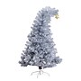 Nearly Natural 5-ft Artificial Silver Tinsel Holiday Santa's Hat Christmas Tree with Star Topper (T4795)~#|#~CC32B2B5-136E-4FDD-88BAD130B8BA4992_sc7