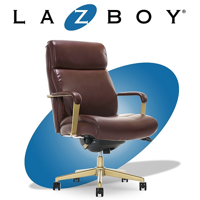 La-Z-Boy Melrose Ergonomic bonded Leather Swivel Executive Chair