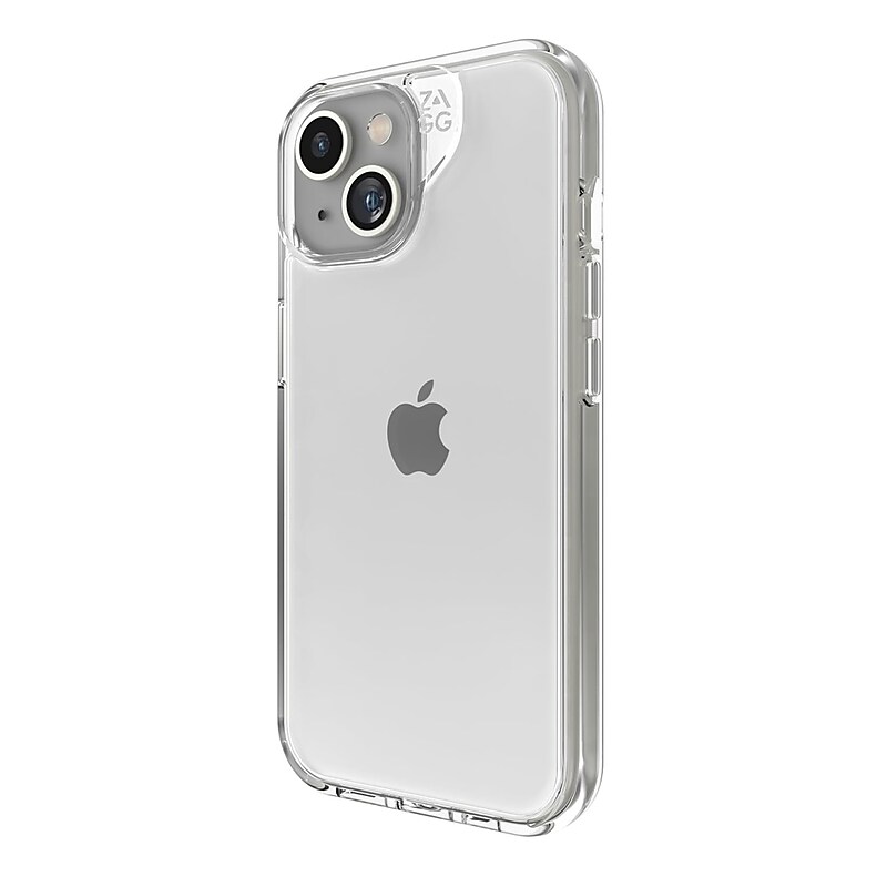 Zagg Crystal Palace Phone Case for iPhone 15/14/13, Shock Absorbing, Clear (702311699) image 1