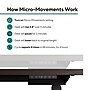 Workplace 2.0 55"W Electric Rectangular Adjustable Standing Desk with Micro Movements, Espresso (WP63152)~#|#~CC3B15E1-2C36-412B-A0F00A91187CDE2C_sc7