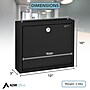 AdirOffice Indoor/Outdoor Interoffice Mailbox, Black (631-03-BLK)~#|#~CC40D2E9-434E-4B4A-9D811DAC373CE19E_sc7