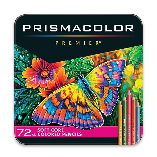 Prismacolor Premier Soft Core Colored Pencils, Assorted Colors, 72
