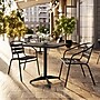 Flash Furniture Lila Indoor-Outdoor Table Set with 2 Slat Back Chairs, 27.5'' Square, Black (THAL28SQ017BK2)~#|#~CC43D60D-90CC-42D3-9A92C468DCEDCC1F_sc7