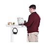Victor Technology Electric Rectangular Adjustable Glass Standing Desk, White (DC950W)~#|#~CC456949-3074-4F96-8C79627F52C3133C_sc7